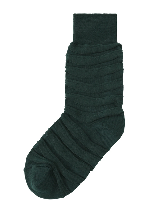 ISSEY MIYAKE Formal Wave Socks Green / OS LA68AI485
