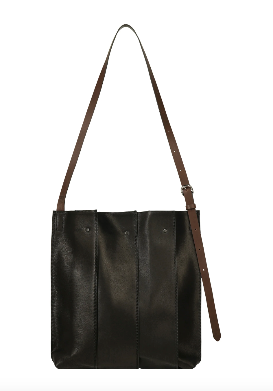 ISSEY MIYAKE Leather Pleats Bag BLACK no.15 / OS LA68AG451