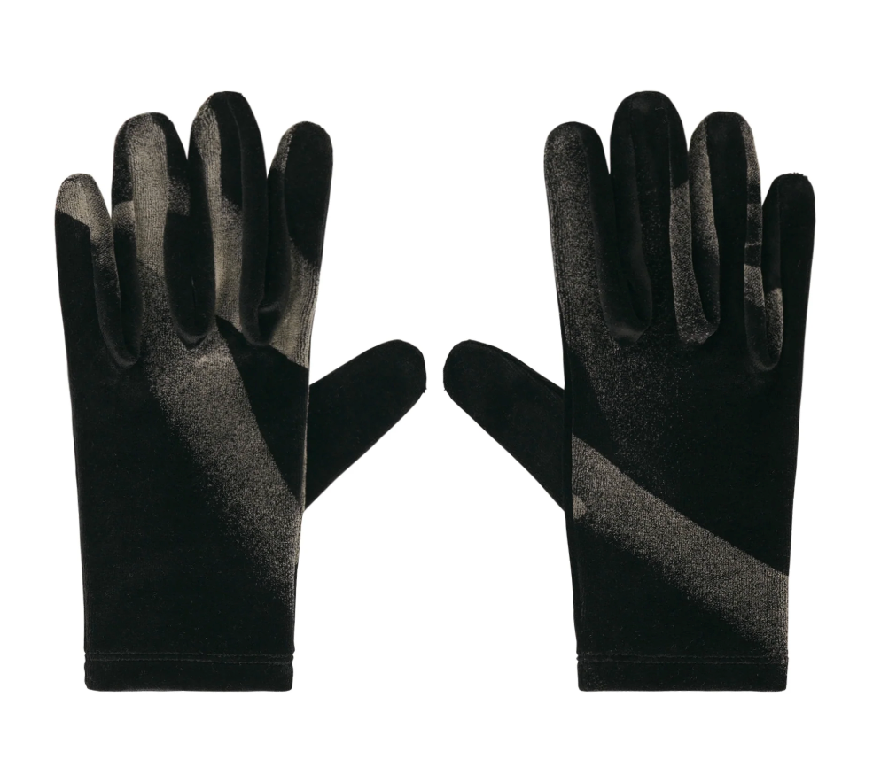 ISSEY MIYAKE Hands of Lover Velour Gloves Black-Hued no.17 / OS IM68AF006
