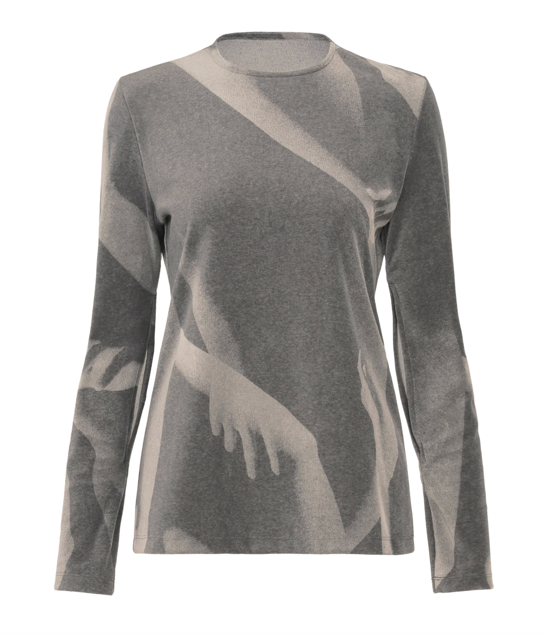 ISSEY MIYAKE Hands of Lover Velour Top Gray-Hued no.16 / 2 IM68JK209