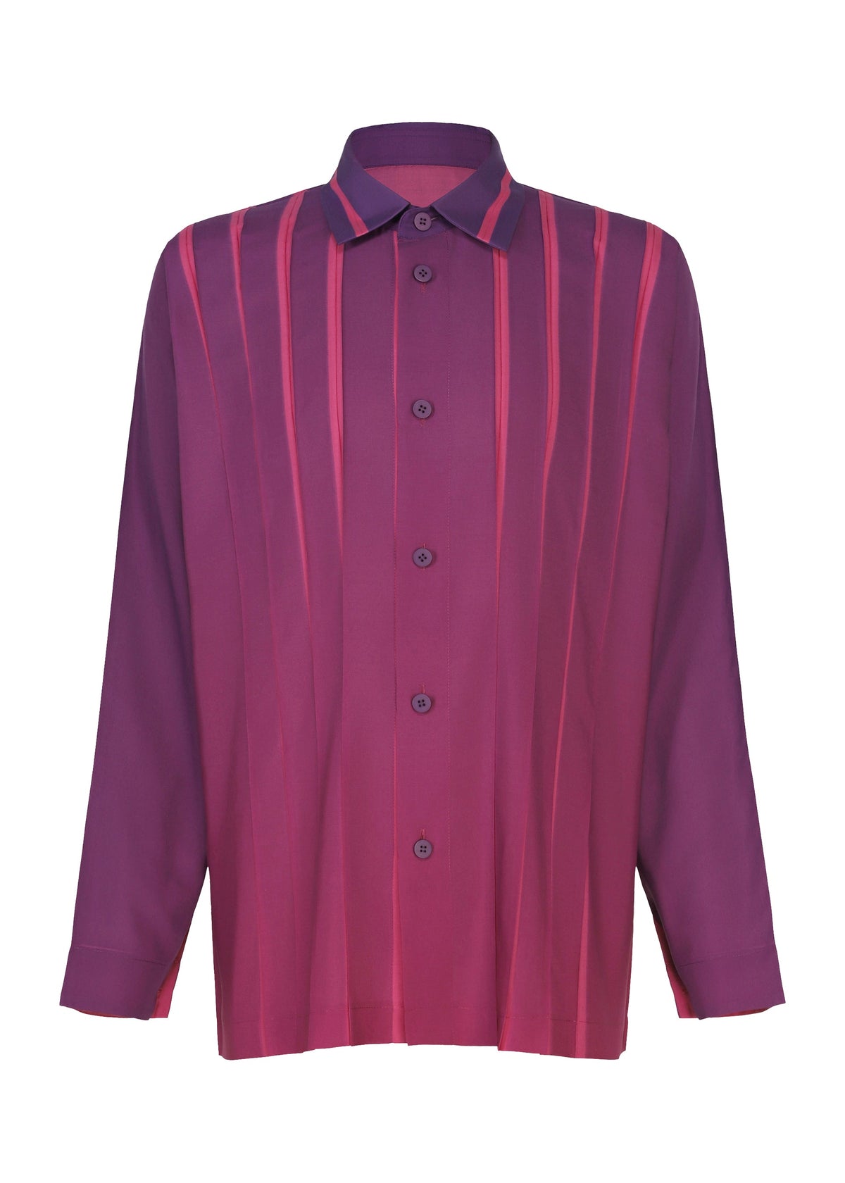 ISSEY MIYAKE Dawn Ray Shirt Purple / 2 LA68FJ180