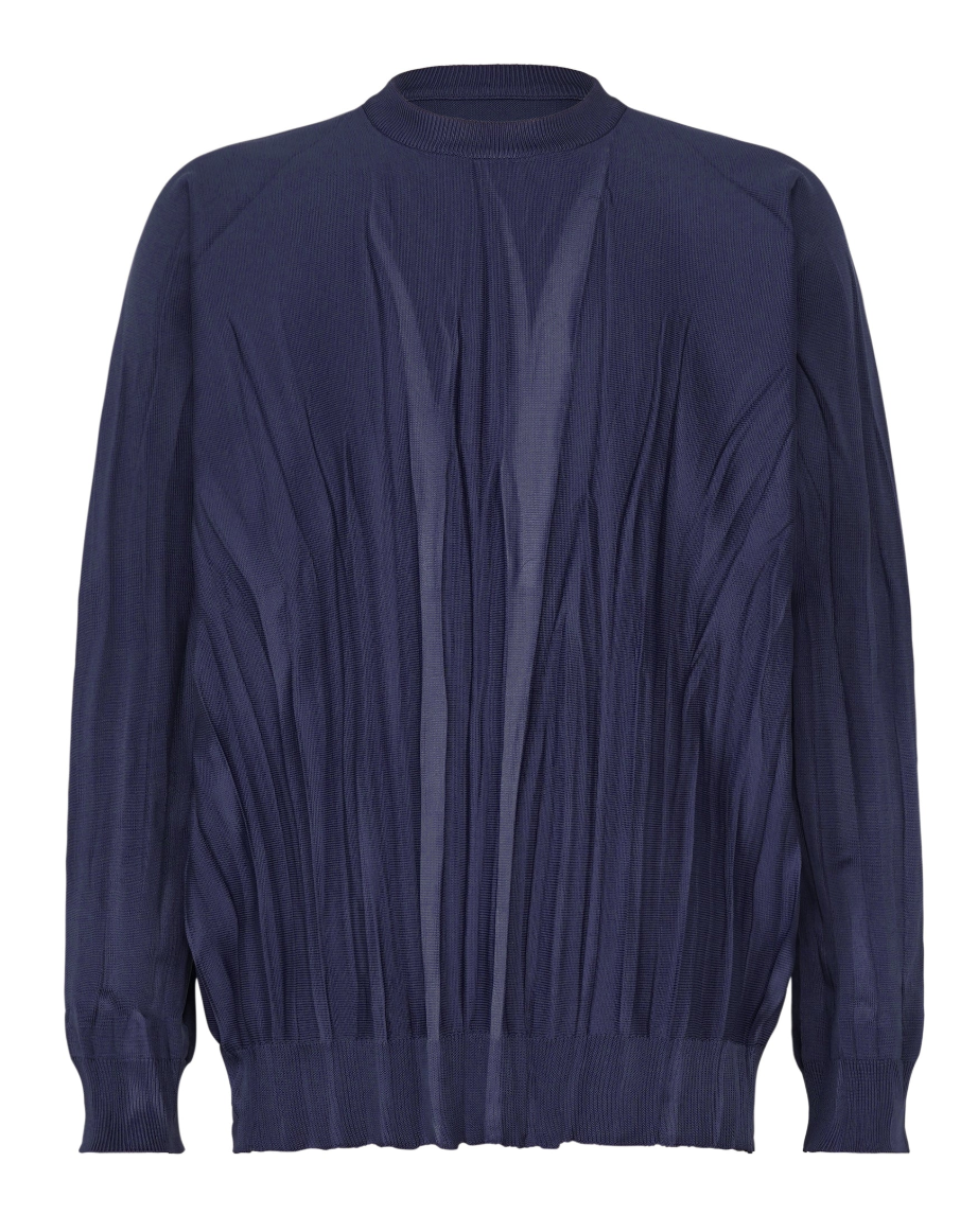 ISSEY MIYAKE Ripple Knit BLUE no.72 / 3 LA68KN241