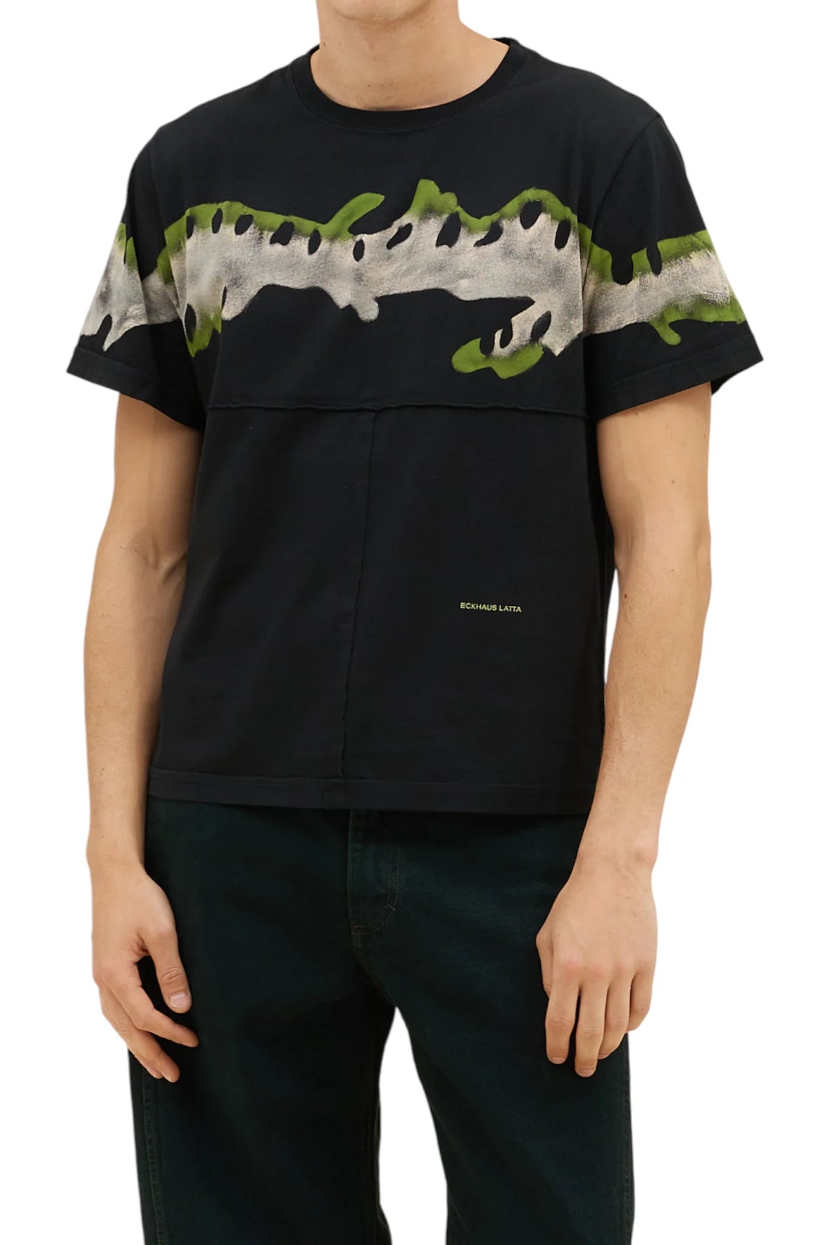 Eckhaus Latta Lapped Tee KELP / S 301-EL-PS26-K