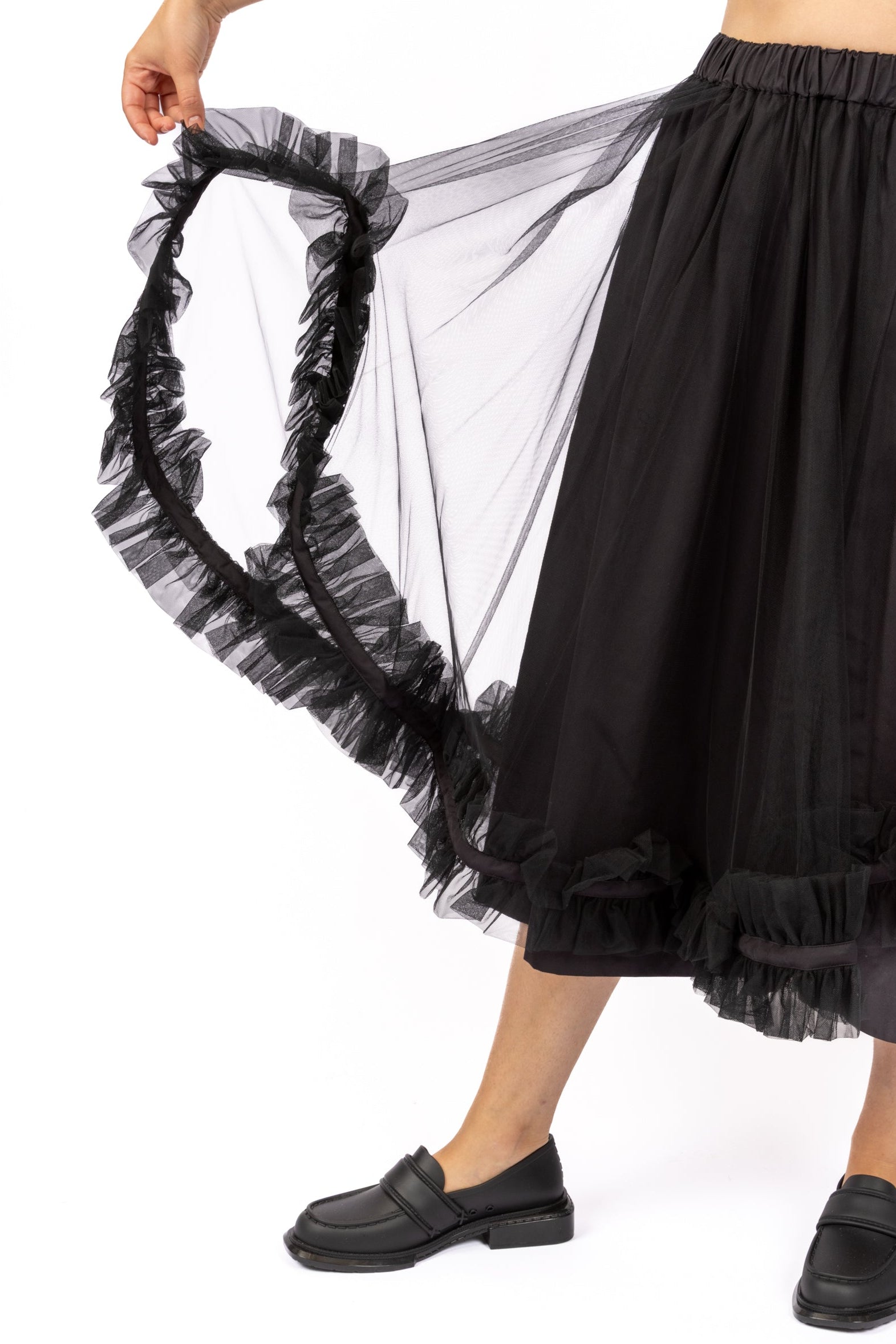 Ruffled Tulle Skirt – KASURI