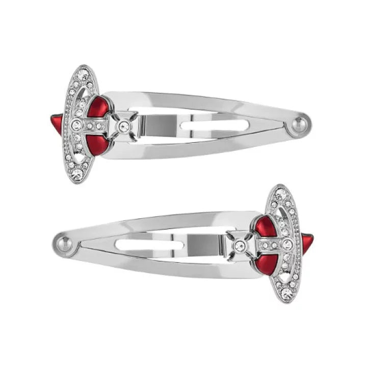 New Diamante Heart Snap Clip 2