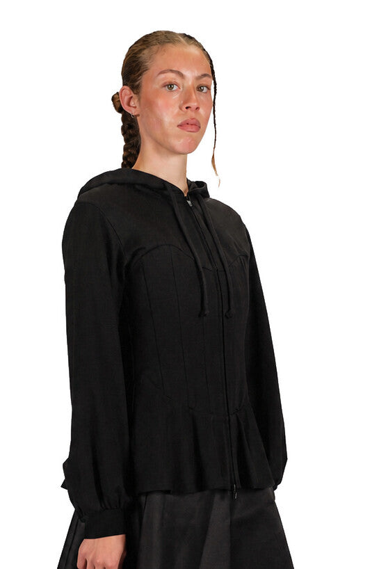 Noir Kei Ninomiya Corset Hoodie BLACK / S 3R-T003-051-1-2