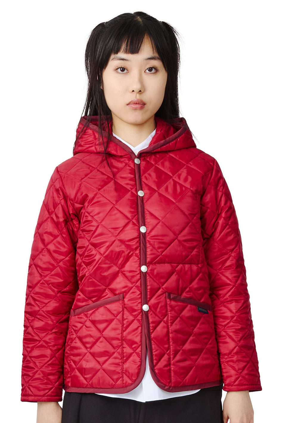 CDG Girl x Lavenham Red Quilted Jacket