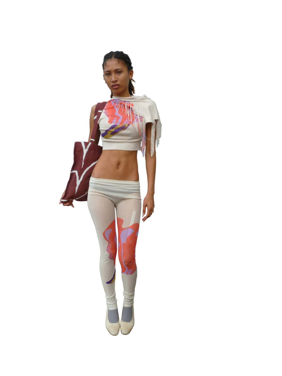 ISSEY MIYAKE Gestural Flowers AP Top RED HUED No.27 / 2 IM66-KK863-S26