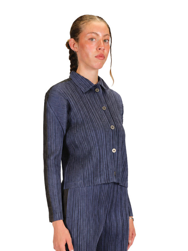PLEATS PLEASE ISSEY MIYAKE Cotton Denim NAVY BLUE no.76 / 3 PP68JC222