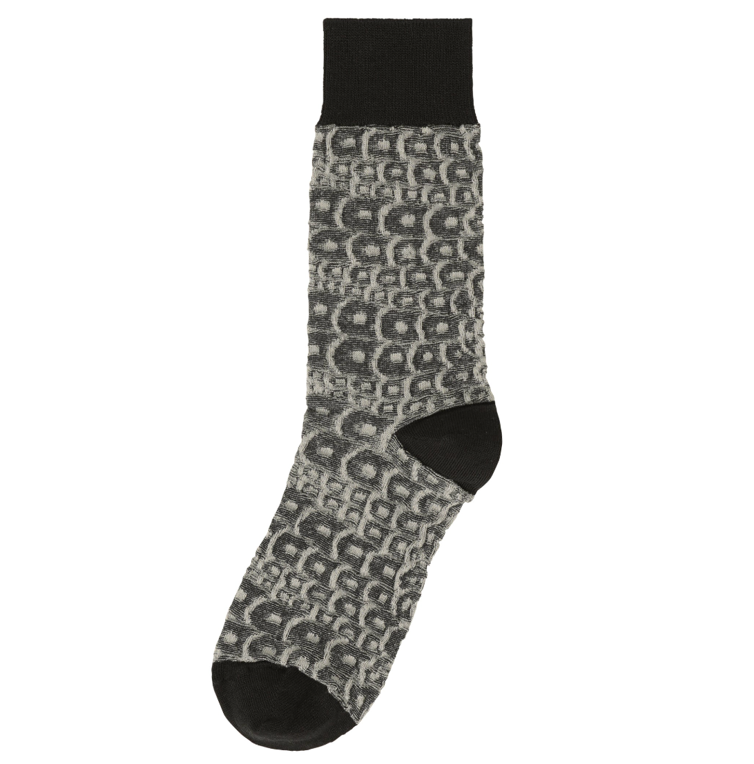 ISSEY MIYAKE Urokomon Socks GREY/BLACK / OS LA66A1474-GREY/BLACK