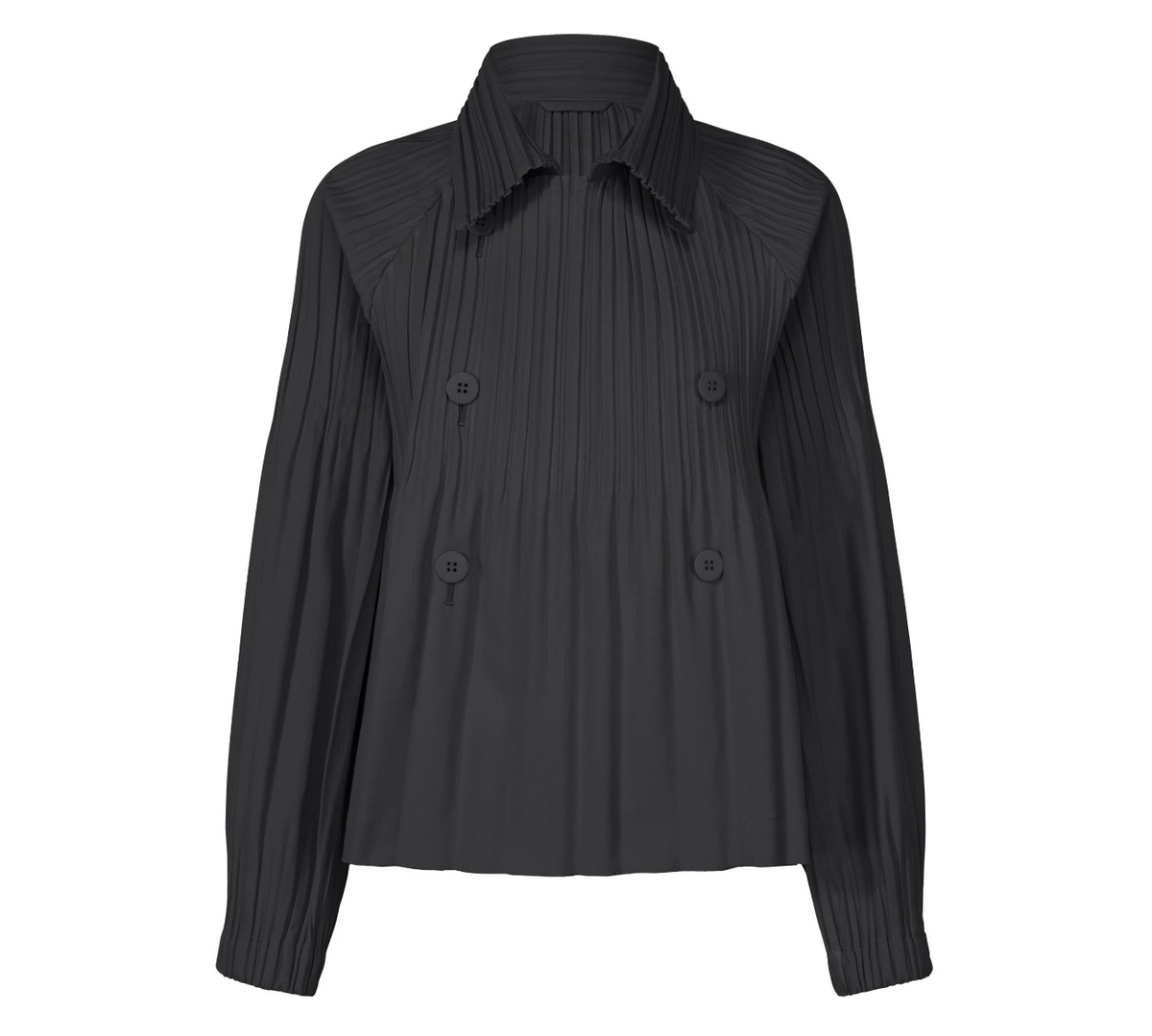 PLEATS PLEASE ISSEY MIYAKE Smooth Coat BLACK / 3 PP66ZC891-BLACK