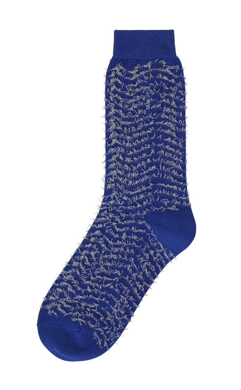 ISSEY MIYAKE Shaggy Socks BLUE No. 72 / OS LA66A1508