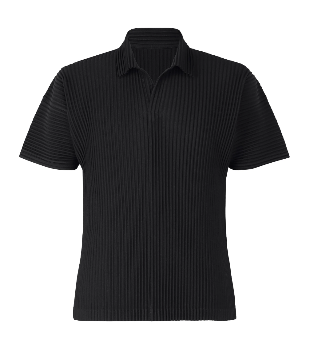 HOMME PLISSÉ ISSEY MIYAKE Homme Plissé Basics Polo BLACK No.15 / 2 HP68JM530-2