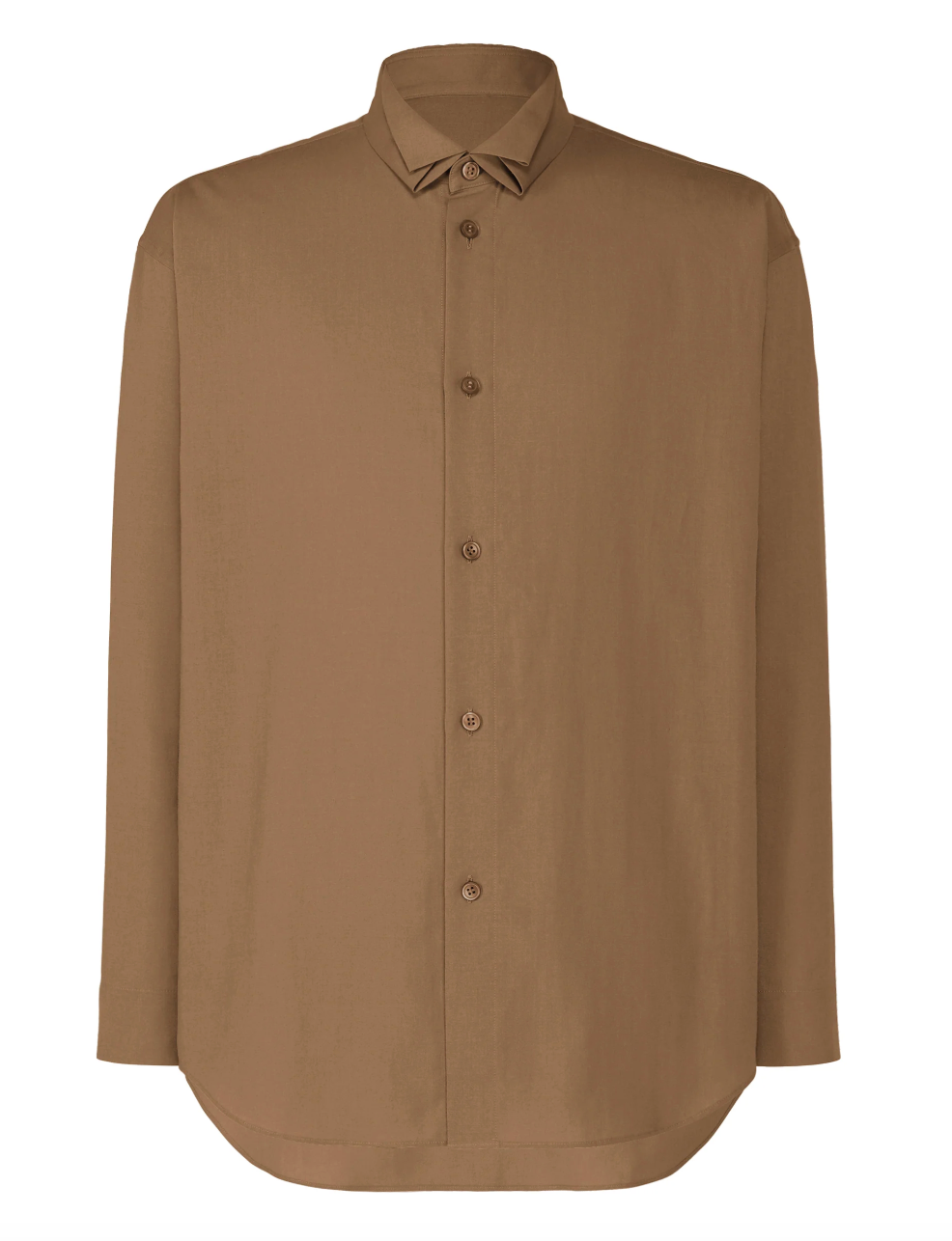 HOMME PLISSÉ ISSEY MIYAKE PL RAMIE SHIRT BROWN No.44 / 2 HP68FJ306-2