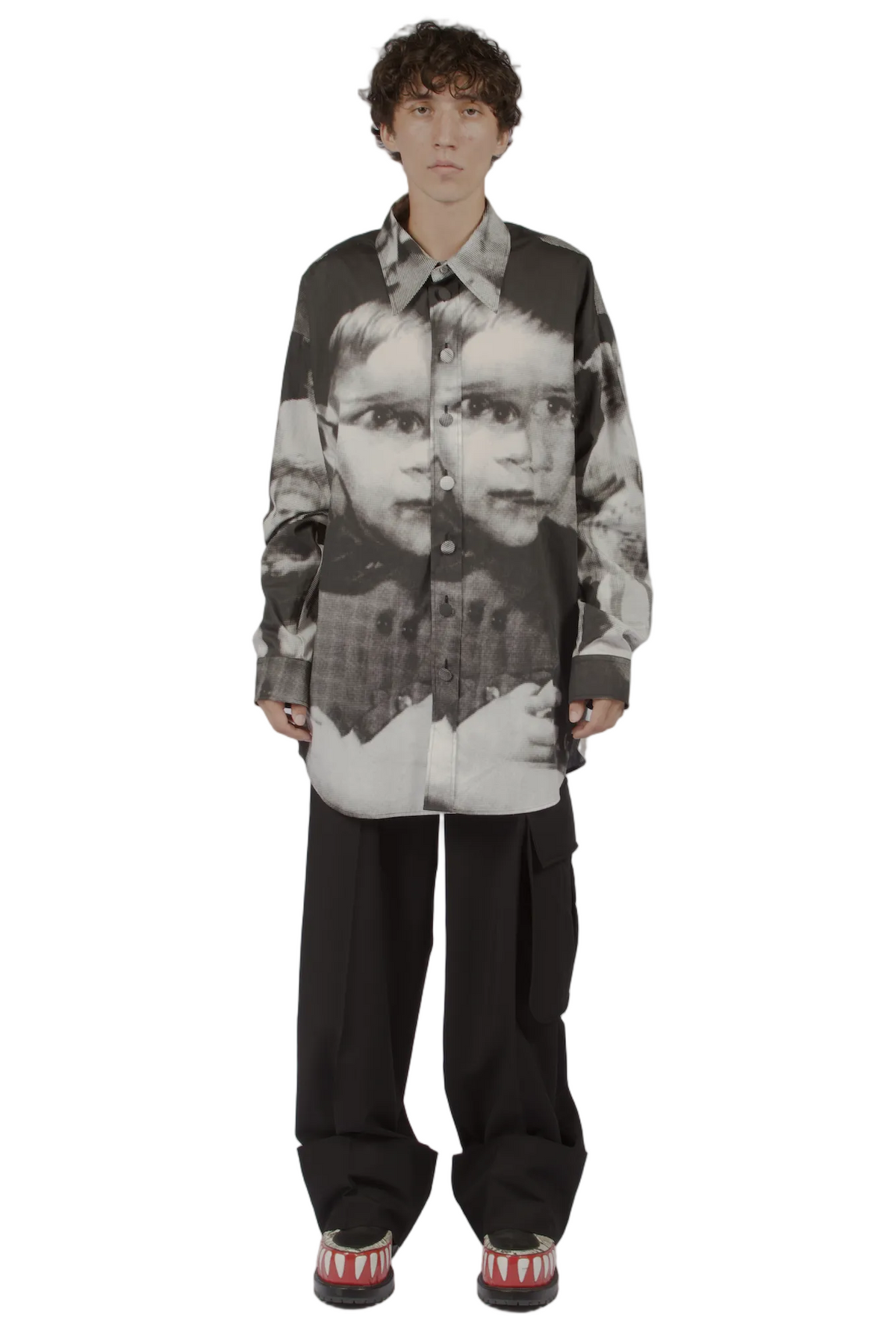 Walter Van Beirendonck Bib Collar Shirt M WVB-6007-CC36-SS26-1