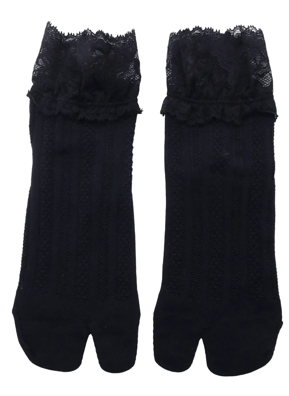 Yohji Yamamoto Lace Tabi Socks BLACK / 2 FK-M01-660-2