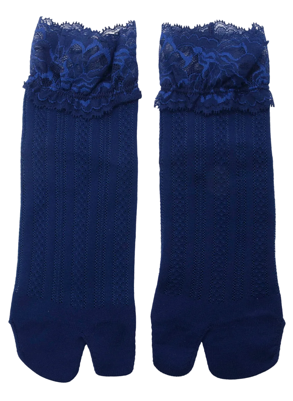 Yohji Yamamoto Lace Tabi Socks NAVY / 2 FK-M01-660-2