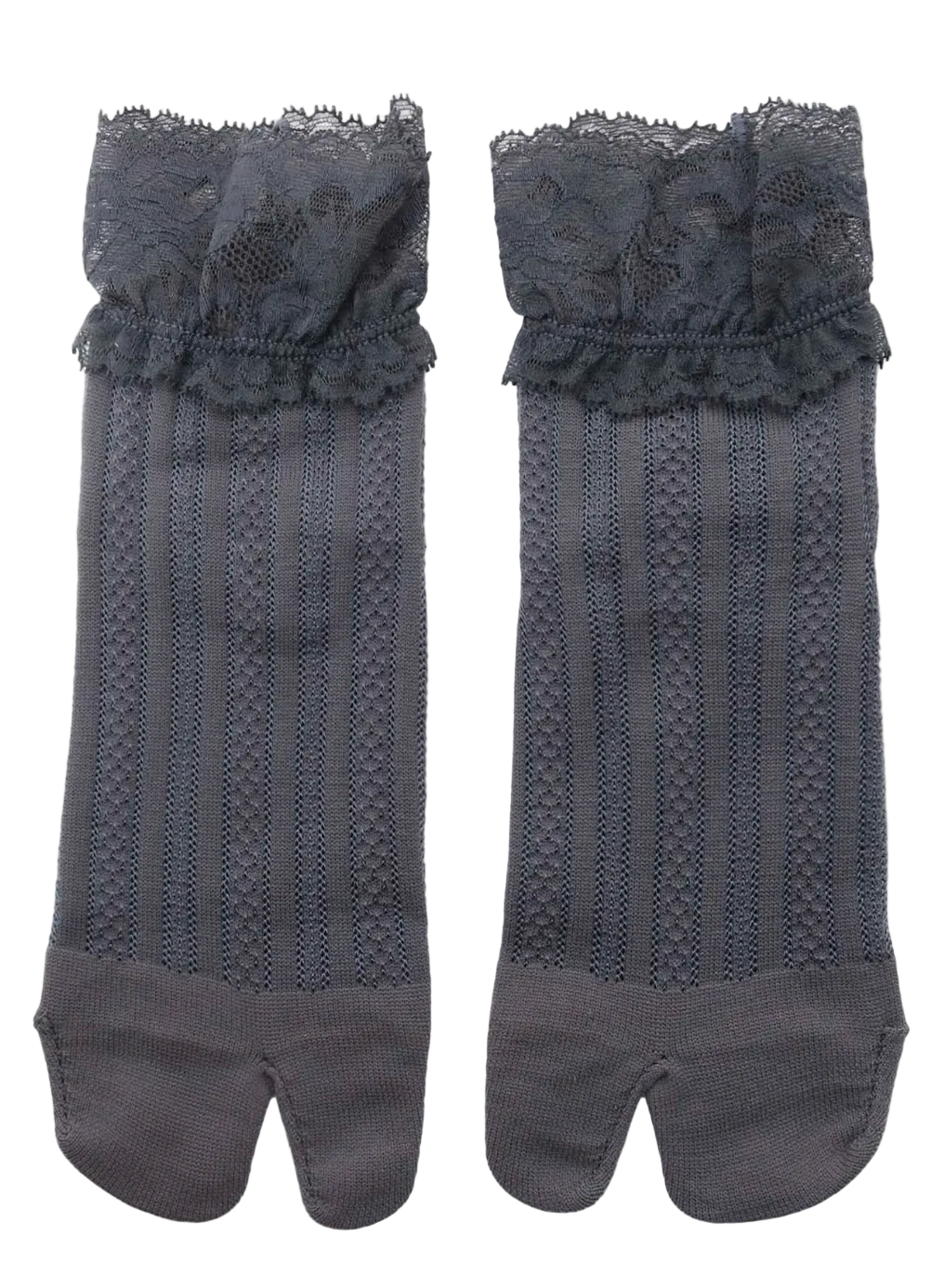 Yohji Yamamoto Lace Tabi Socks GREY / 2 FK-M01-660-2
