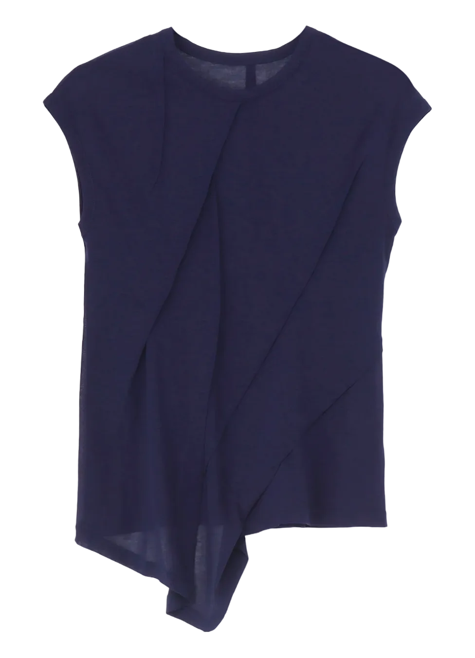 Yohji Yamamoto High Twisted Jersey Tuck Detail Short Sleeve T BLUE / 2 FK-T37-080-2