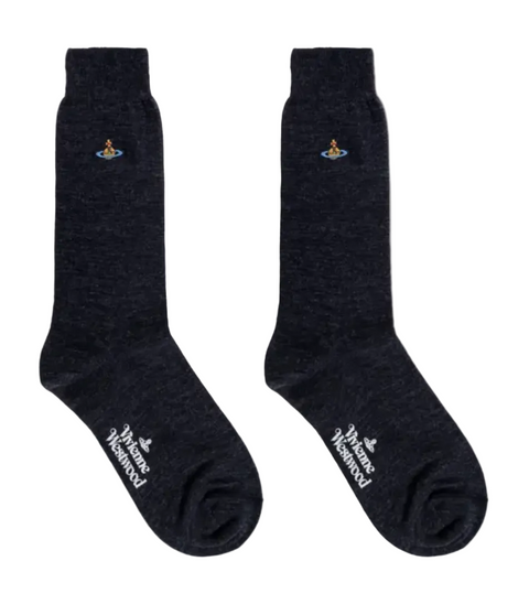 Vivienne Westwood Uni Sock Dark Blue / 6-8 81040001-K0025-AAB-DARK-BLUE-6-8
