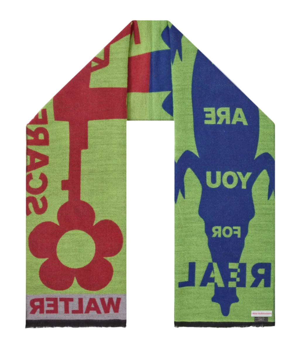 Walter Van Beirendonck Scarecrow Scarf Double OS WVB-9005-YEL-AW26-OS