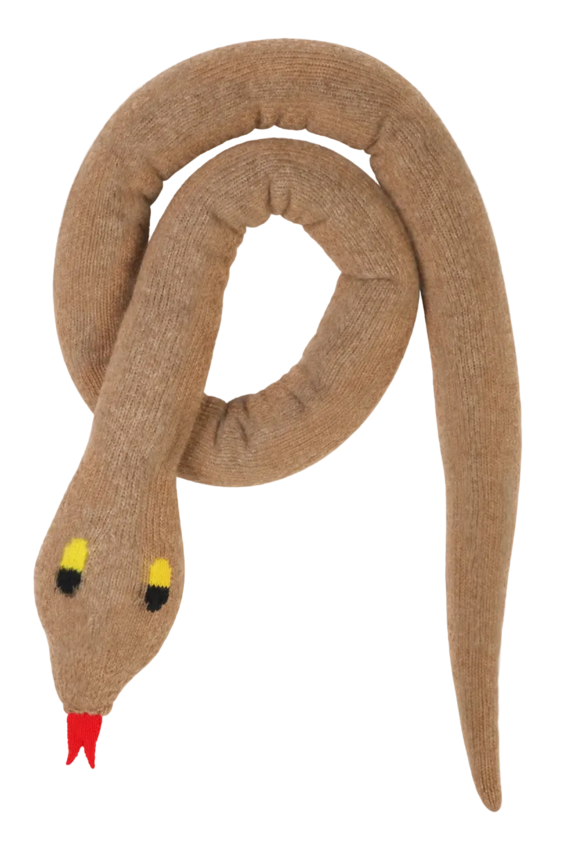 Walter Van Beirendonck Snake Scarf - Camel Camel / OS WVB-9010-CAM-AW26-OS