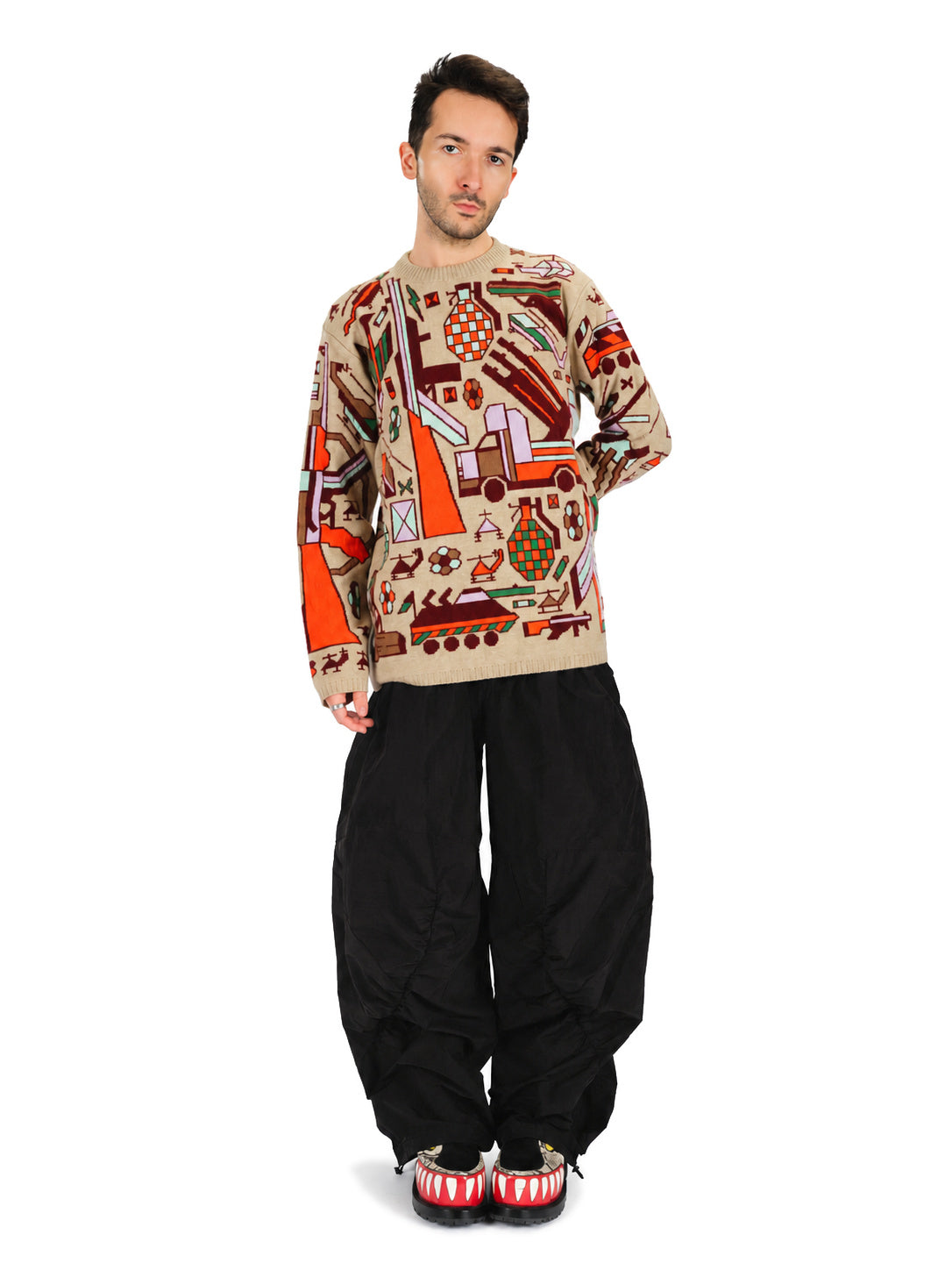 Walter Van Beirendonck Stop War Knit M WVB-5006-CAM-AW26-M