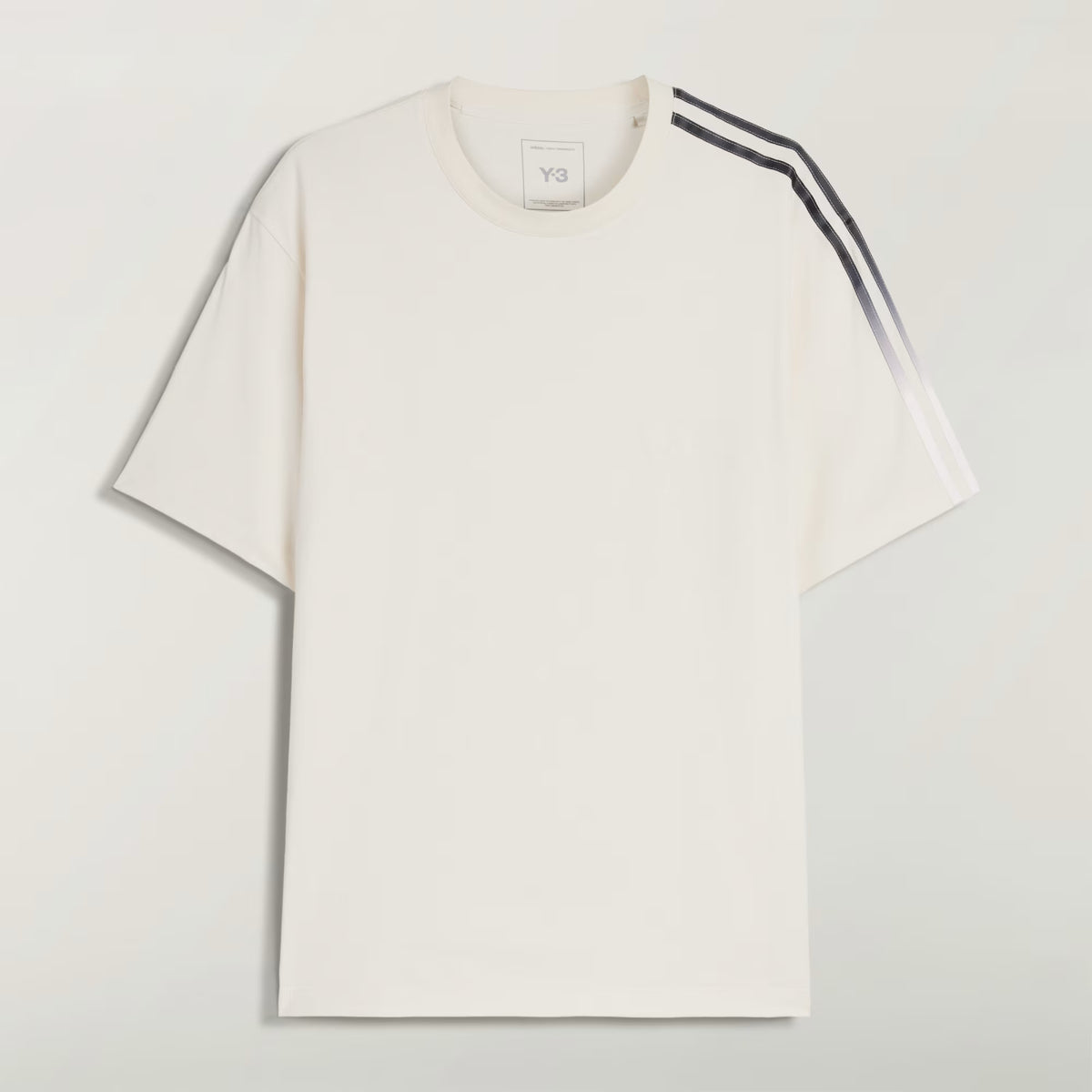 Y-3 Gradient 3-Stripes Short Sleeve T-Shirt CLOUD WHITE / XS KU2251-CLOUD WHITE-XS