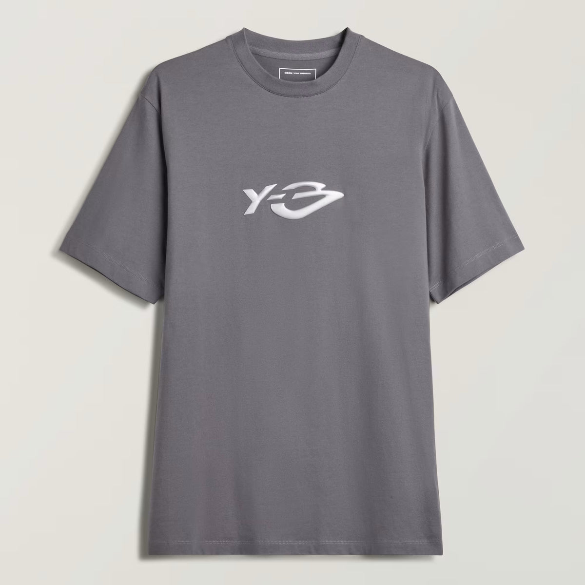 Y-3 Liquid Logo Short Sleeve T-Shirt GREY FIVE / XS KZ0839-GREY FIVE-XS