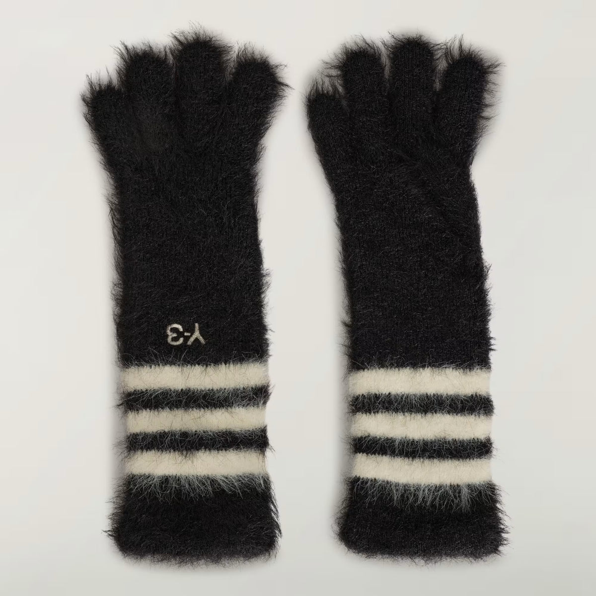 Y-3 3-Stripes Gloves BLACK/CREW WHITE / S KV2909-BLACK/CREW WHITE-S