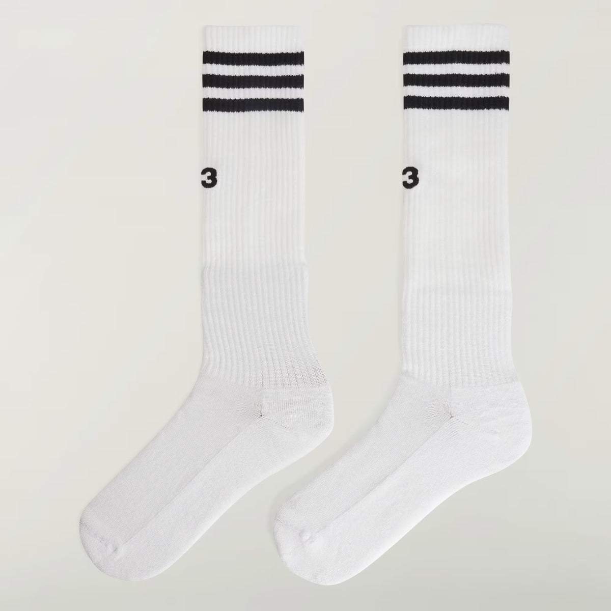 White Striped Football Socks