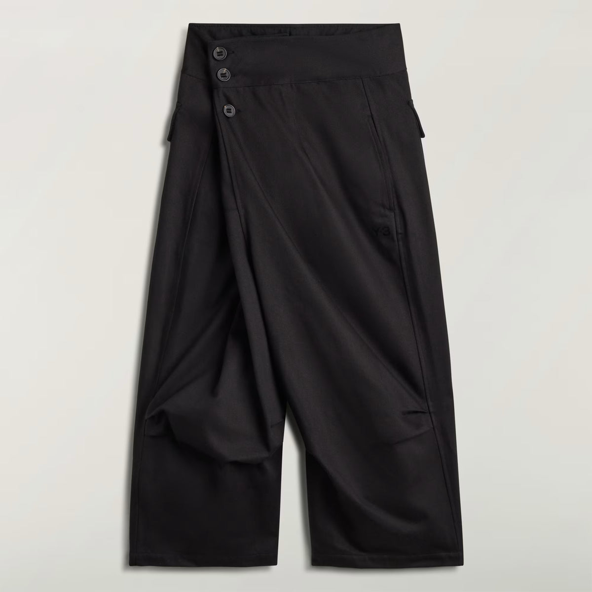 Y-3 Women's Twill Wide Leg Pants BLACK / XS KR3735-BLACK-XS