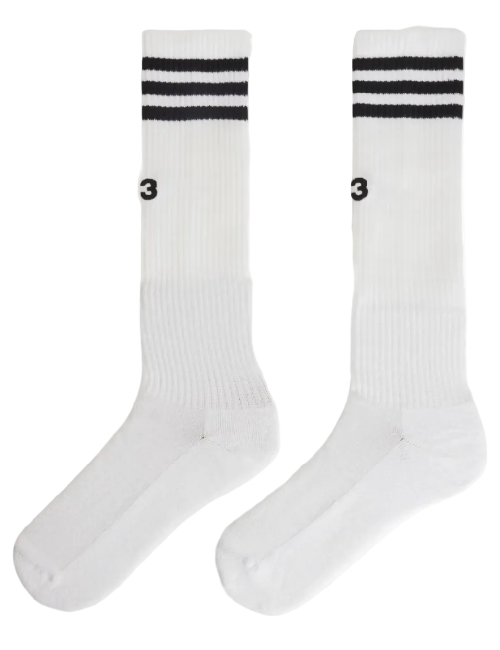Y-3 White Striped Football Socks WHITE / S KS1458-S