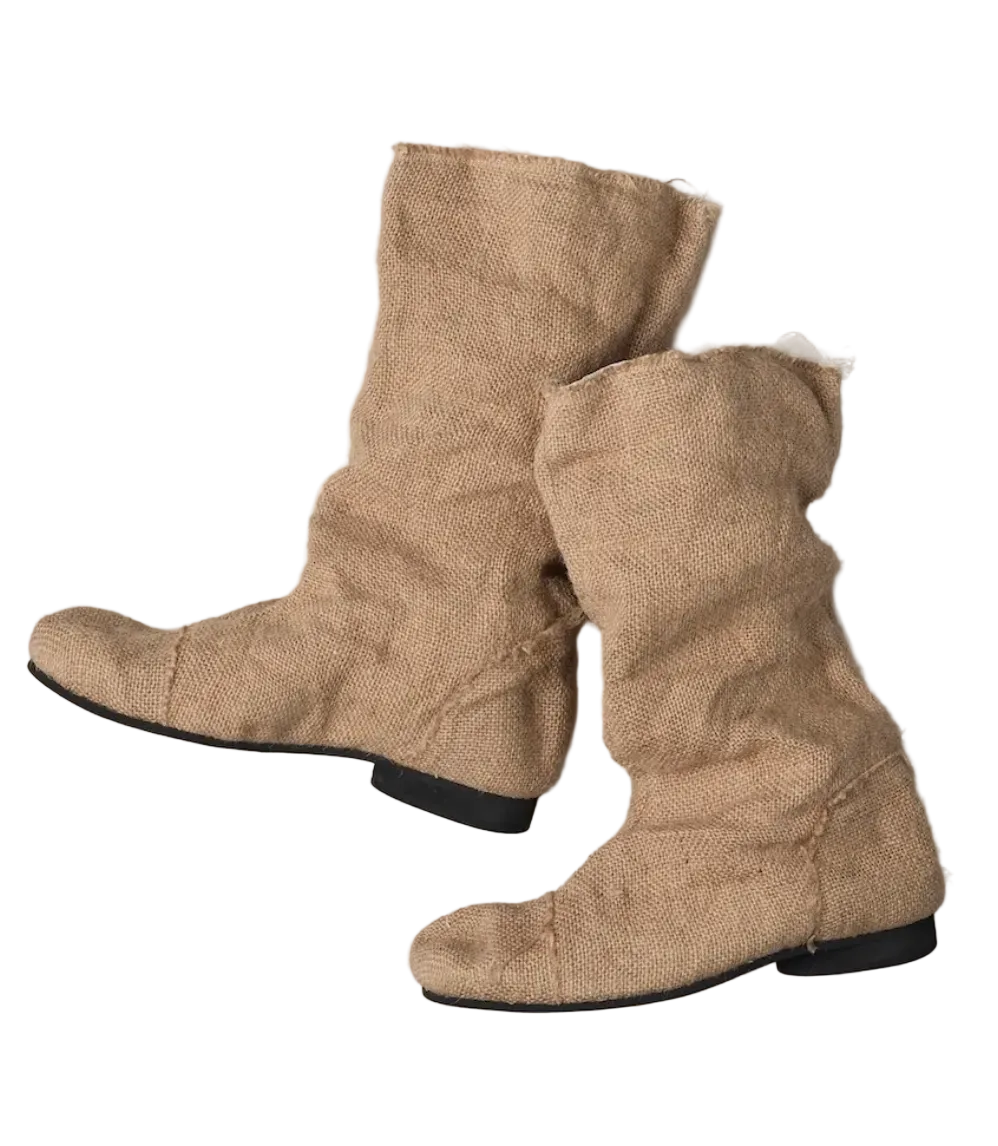 COMME des GARÇONS Ladies Burlap Boots ECRU - ECRU / 6 GQ-K102-S26