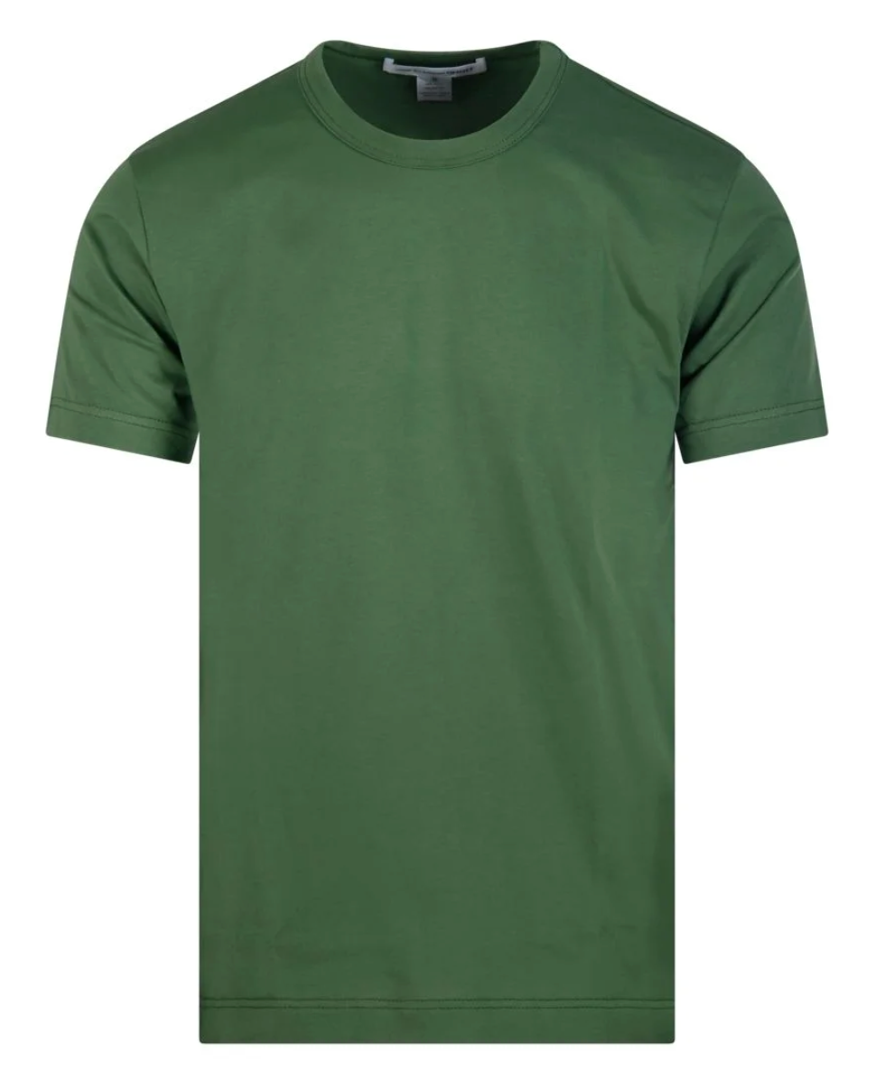 COMME des GARÇONS SHIRT Mens Cotton T-Shirt GREEN / S FQ-T002-S-S26-3