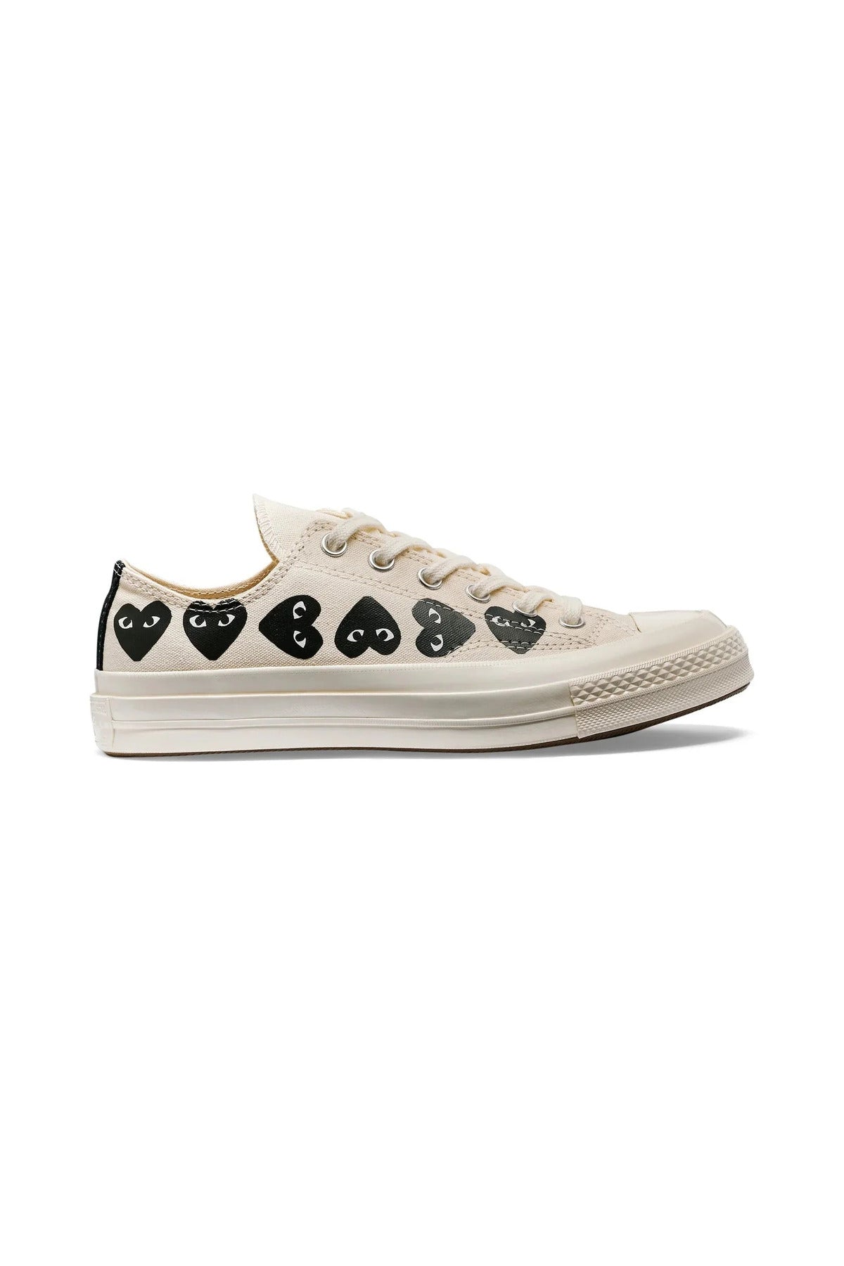 COMME DES GARÇONS PLAY CONVERSE CdG PLAY Converse Multi Heart White Low Top Sneakers White / US3 P1K126-WHITE-US3