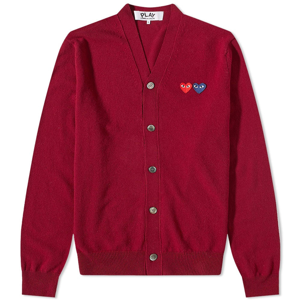 Men's Play Double Heart Cardigan