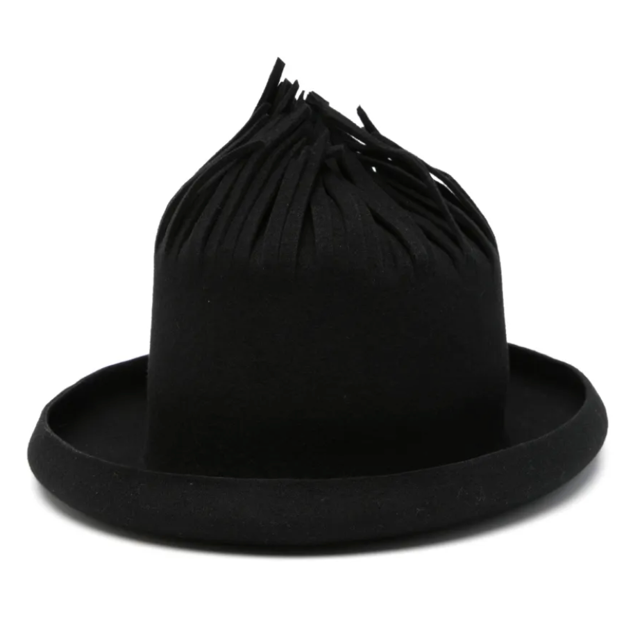 Yohji Yamamoto Fringe Top Hat BLACK / 2 FK-H03-161-2