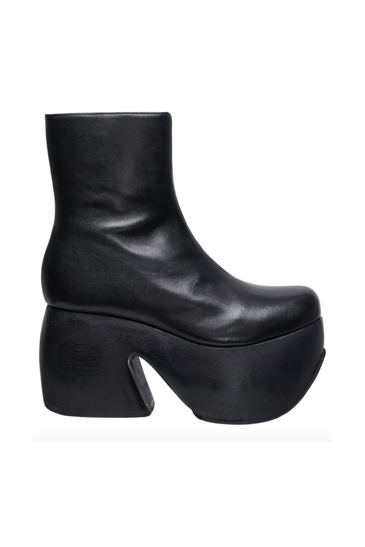 Platform Leather Ankle Boots