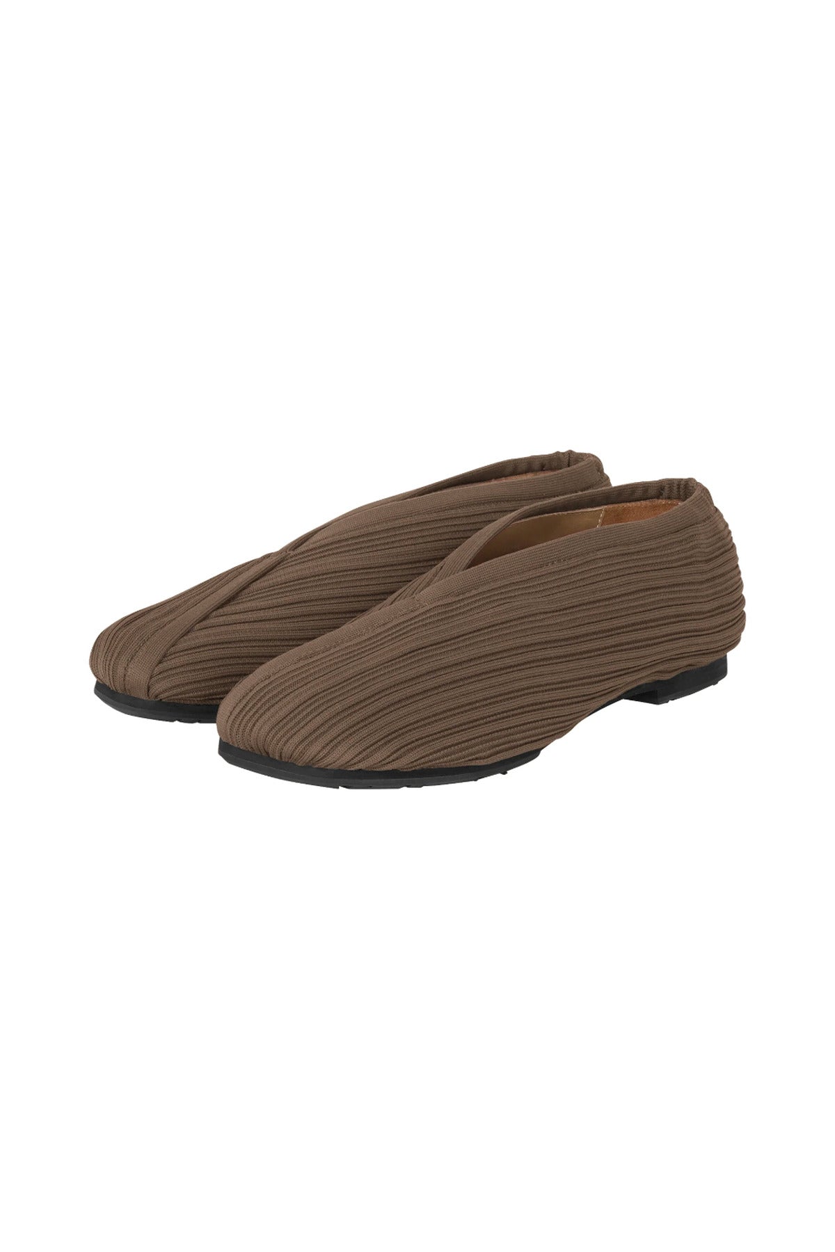 PLEATS PLEASE ISSEY MIYAKE Knit Ballet Shoes BEIGE no.41 / 7.5 PP69AJ775