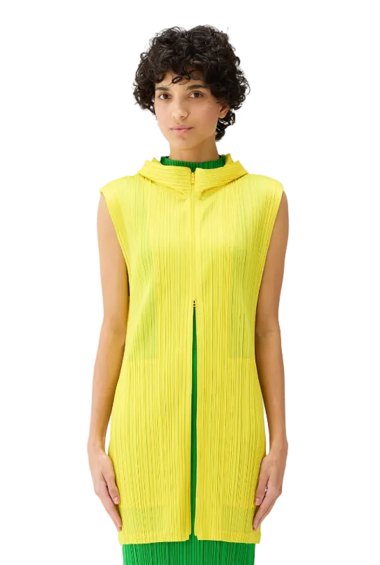 PLEATS PLEASE ISSEY MIYAKE Monthly Colors: April Vest YELLOW No. 52 / 3 PP66JE143
