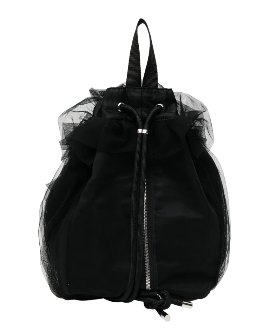 Noir Kei Ninomiya Ruffled Tulle Knapsack BLACK / ONE SIZE 3Q-K203-S26-1-1