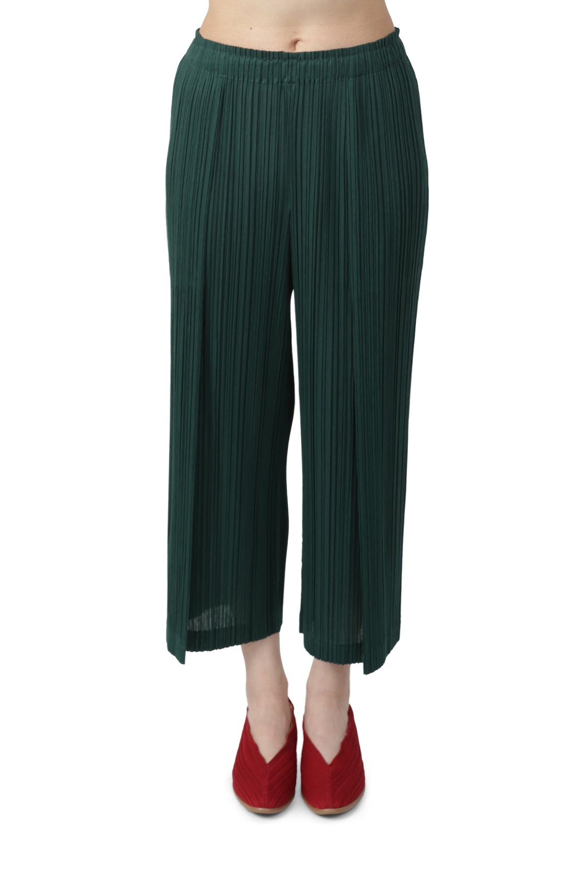 PLEATS PLEASE ISSEY MIYAKE Ramie Pleats DARK GREEN No.67 / 2 PP66JF263-DARK GREEN