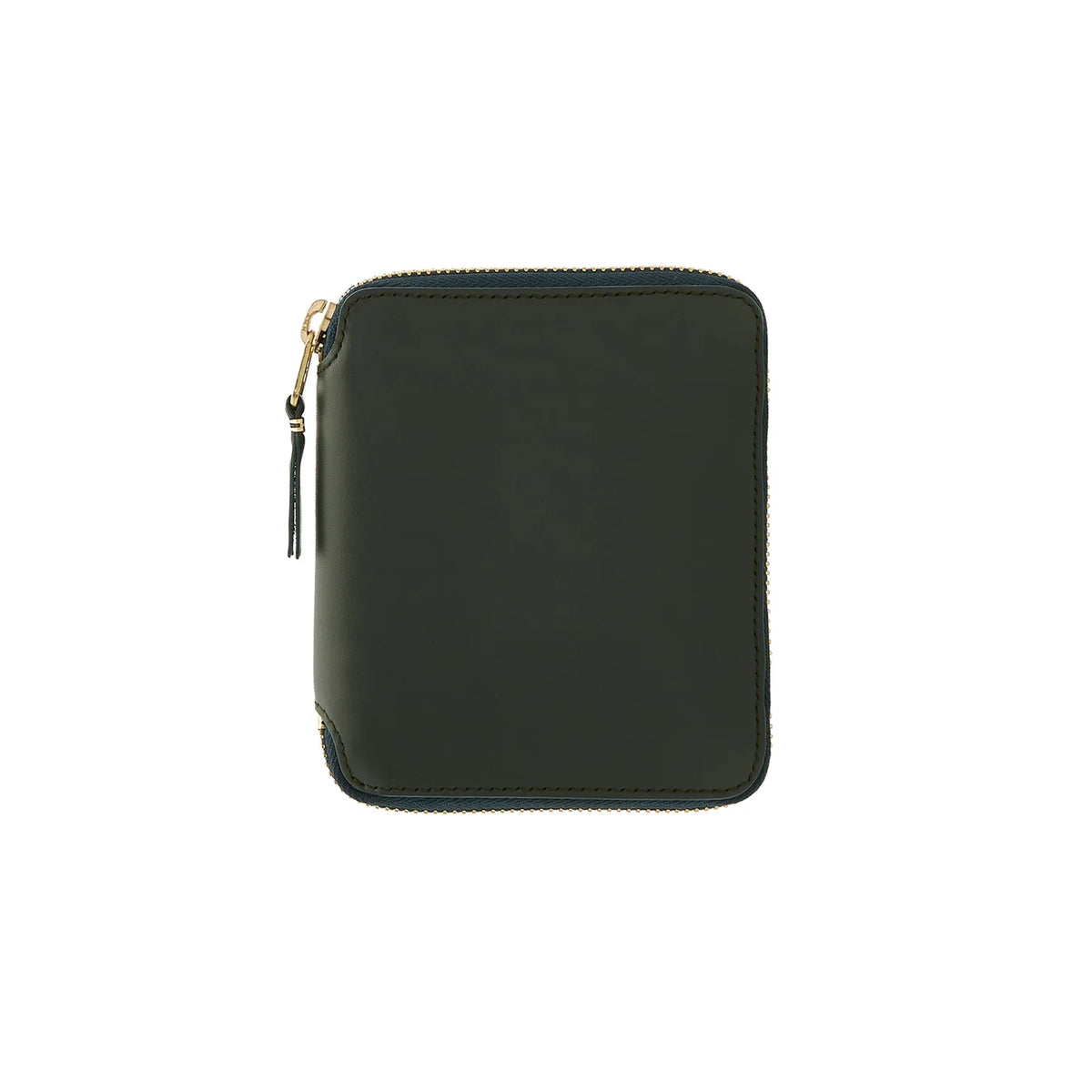 Classic Leather Zip-Around Wallet Bottle Green