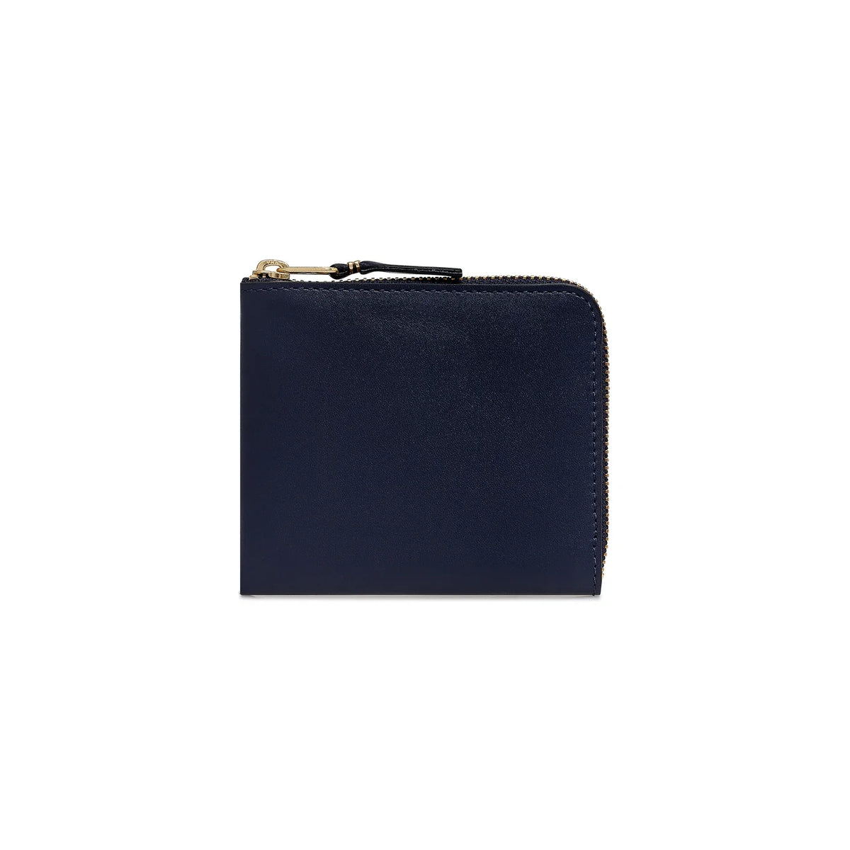 Classic Leather Zip-Around Wallet Navy