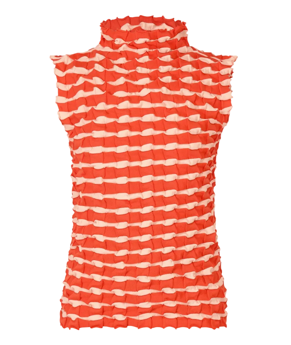 PLEATS PLEASE ISSEY MIYAKE Twist Knit RED No. 24 / OS PP66KK841